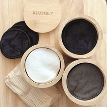 Load image into Gallery viewer, Reusable Cotton Rounds & Travel Case