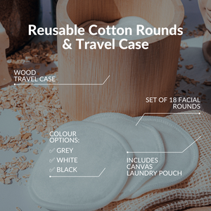 Reusable Cotton Rounds & Travel Case