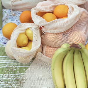Combo 6 Pack - Organic Cotton Produce Bags