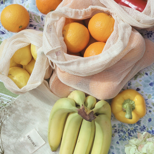 Combo 6 Pack - Organic Cotton Produce Bags